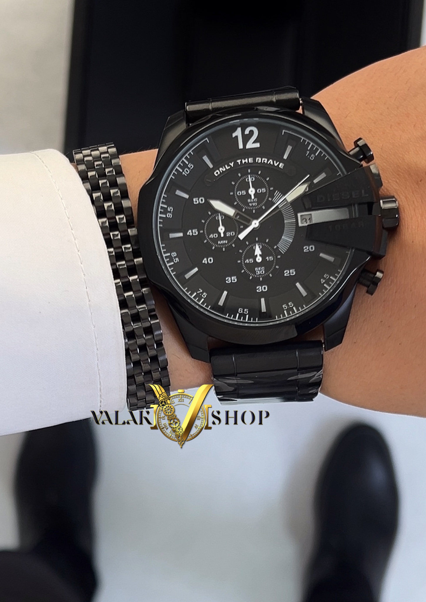 ساعت مردانه دیزل شاخدار مشکی Diesel DZ - Image 2