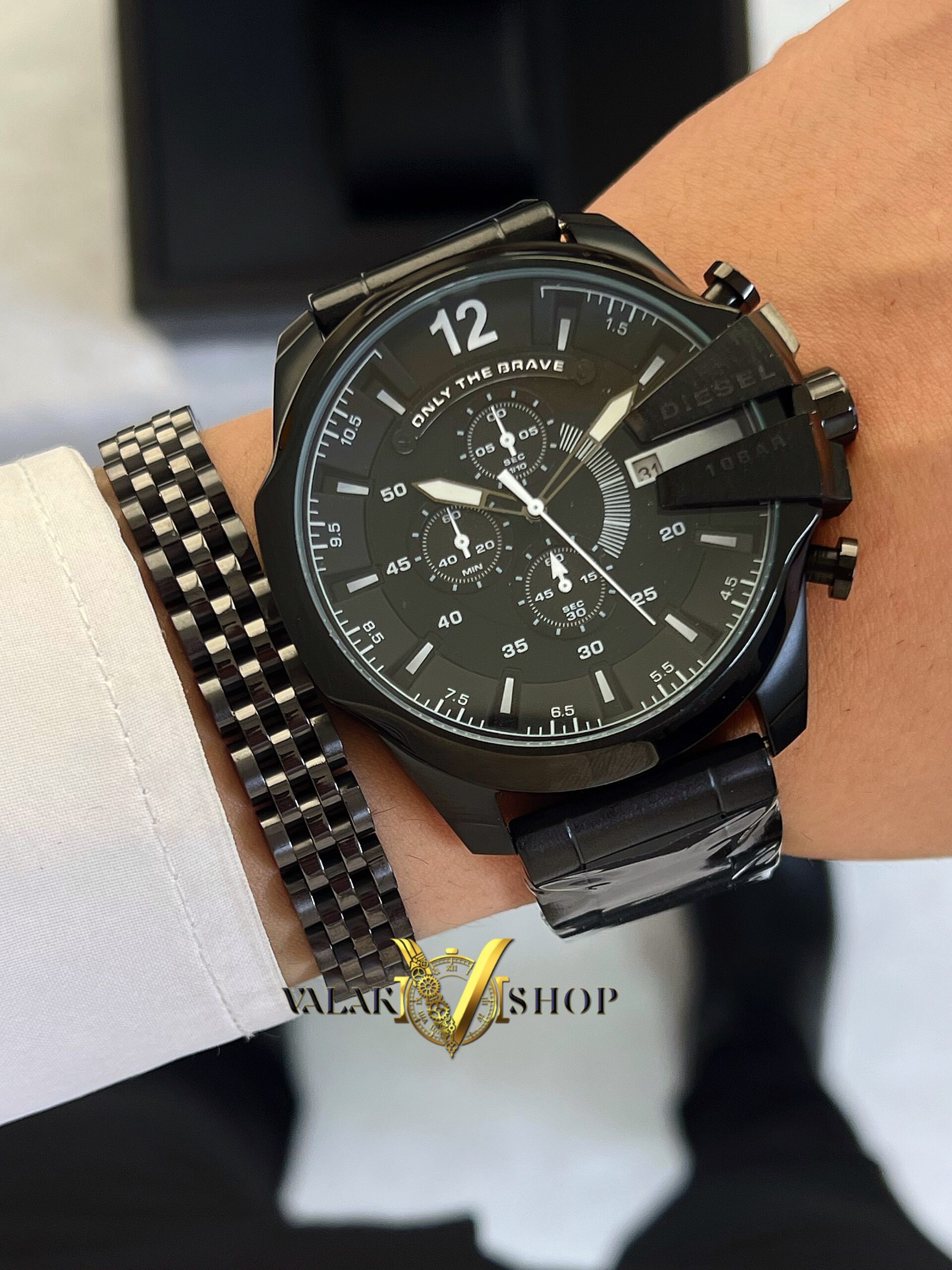 ساعت مردانه دیزل شاخدار مشکی Diesel DZ