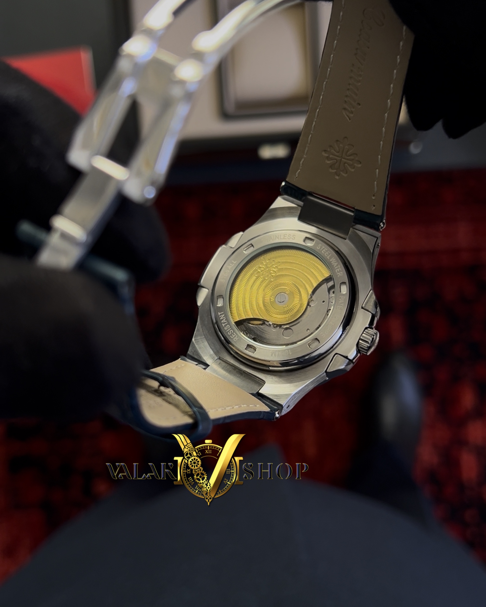 ساعت مردانه پتک فیلیپ چرمی اتومات patek philippe - Image 4