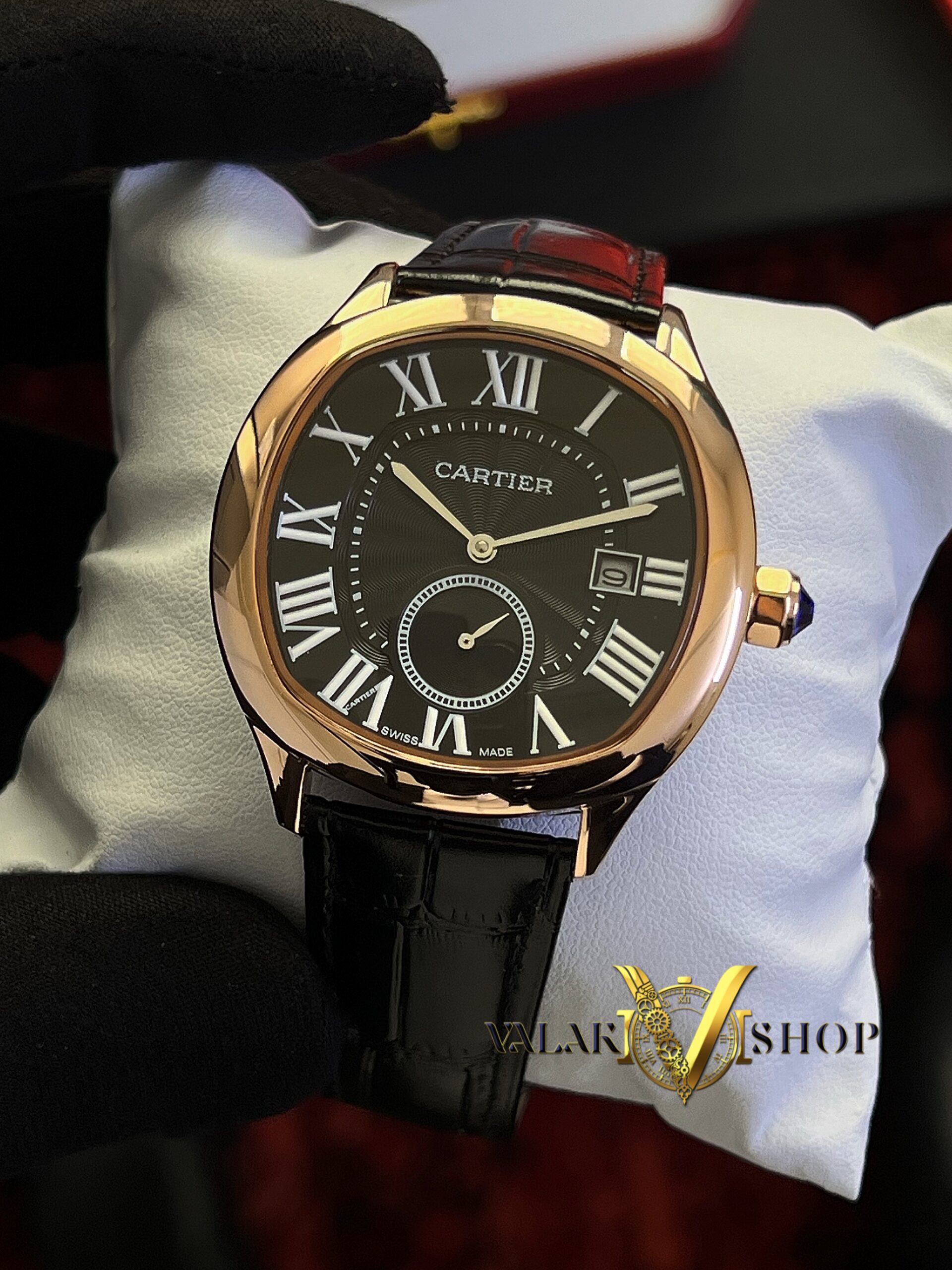 ساعت مردانه Cartier موتور اتومات رزگلد | پشت شیشهای 5311 - Image 2