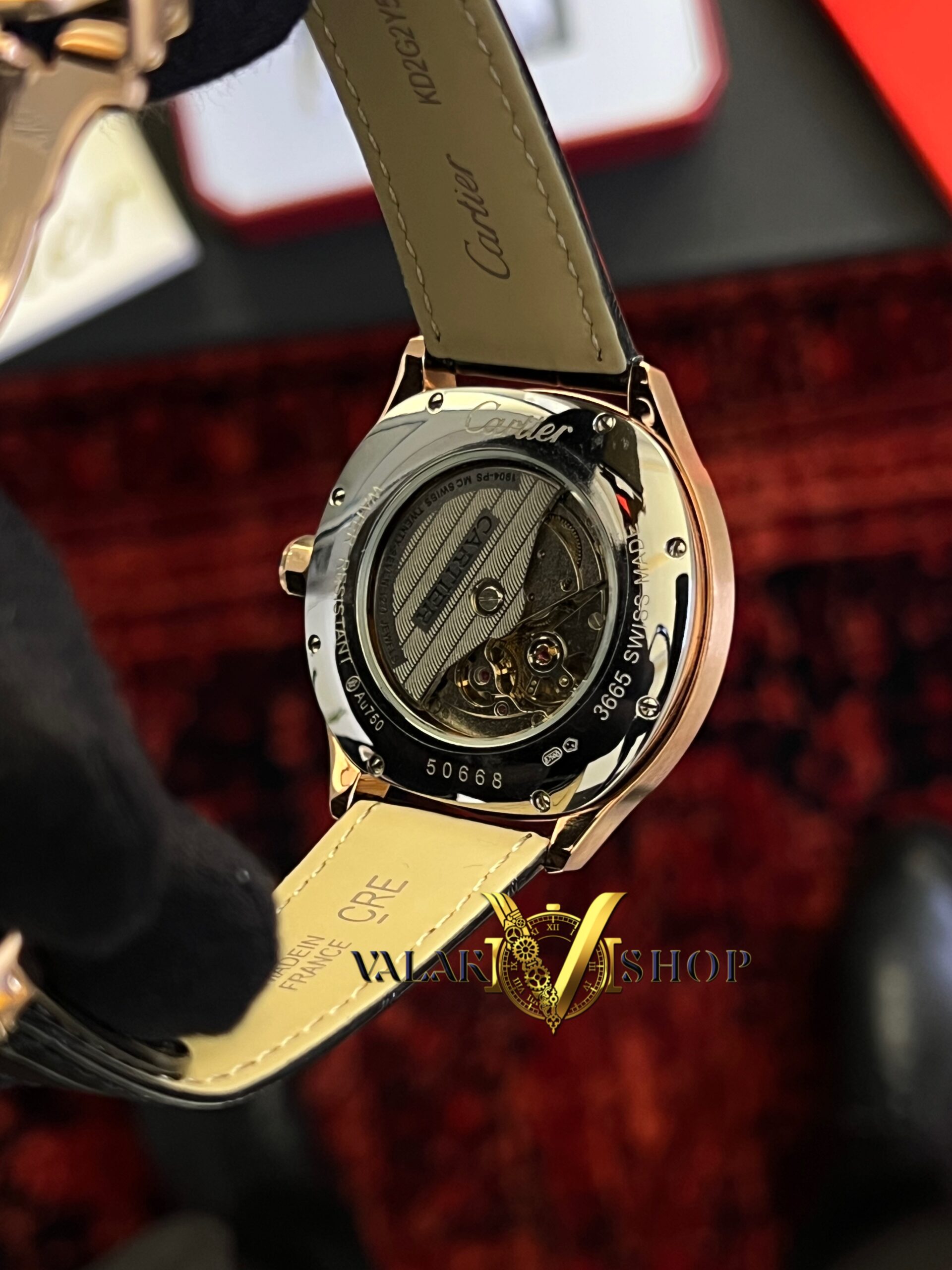 ساعت مردانه Cartier موتور اتومات رزگلد | پشت شیشهای 5311 - Image 3