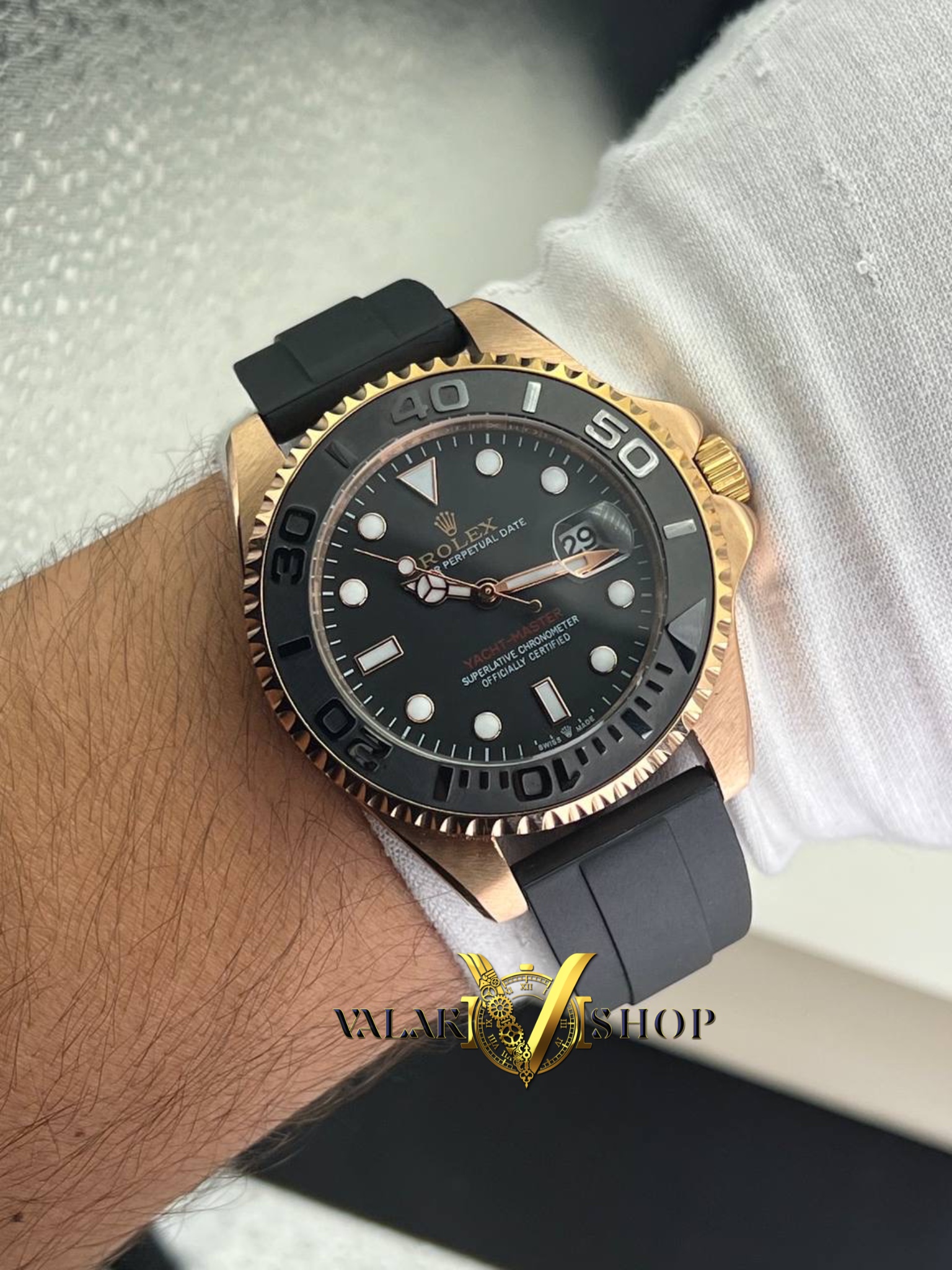 ساعت مردانه رولکس یاخ مستر رزگلد Rolex Yacht-Master - Image 2