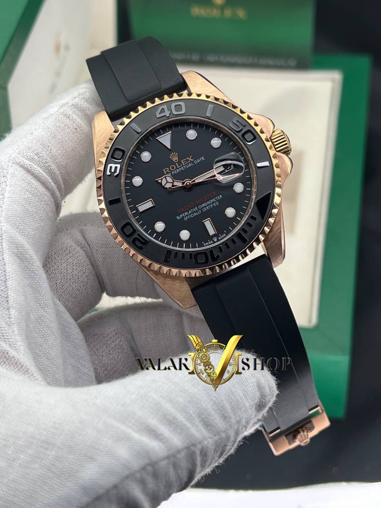 ساعت مردانه رولکس یاخ مستر رزگلد Rolex Yacht-Master - Image 3