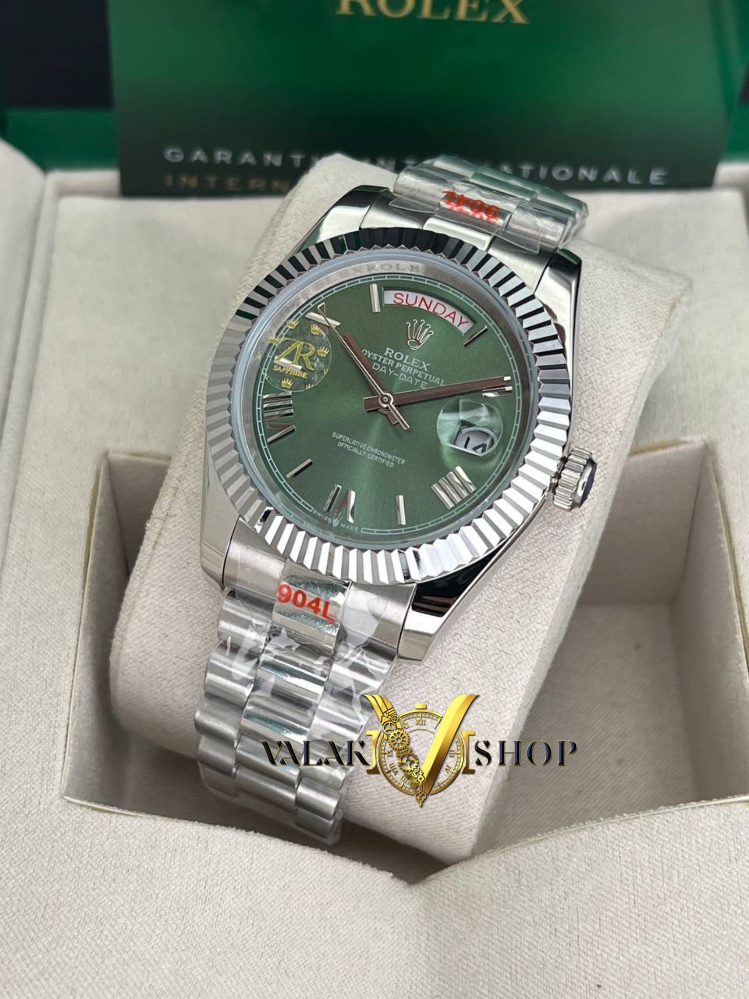 ساعت مردانه رولکس دی دیت اتوماتیک صفحه سبز Rolex Day Date - Image 2