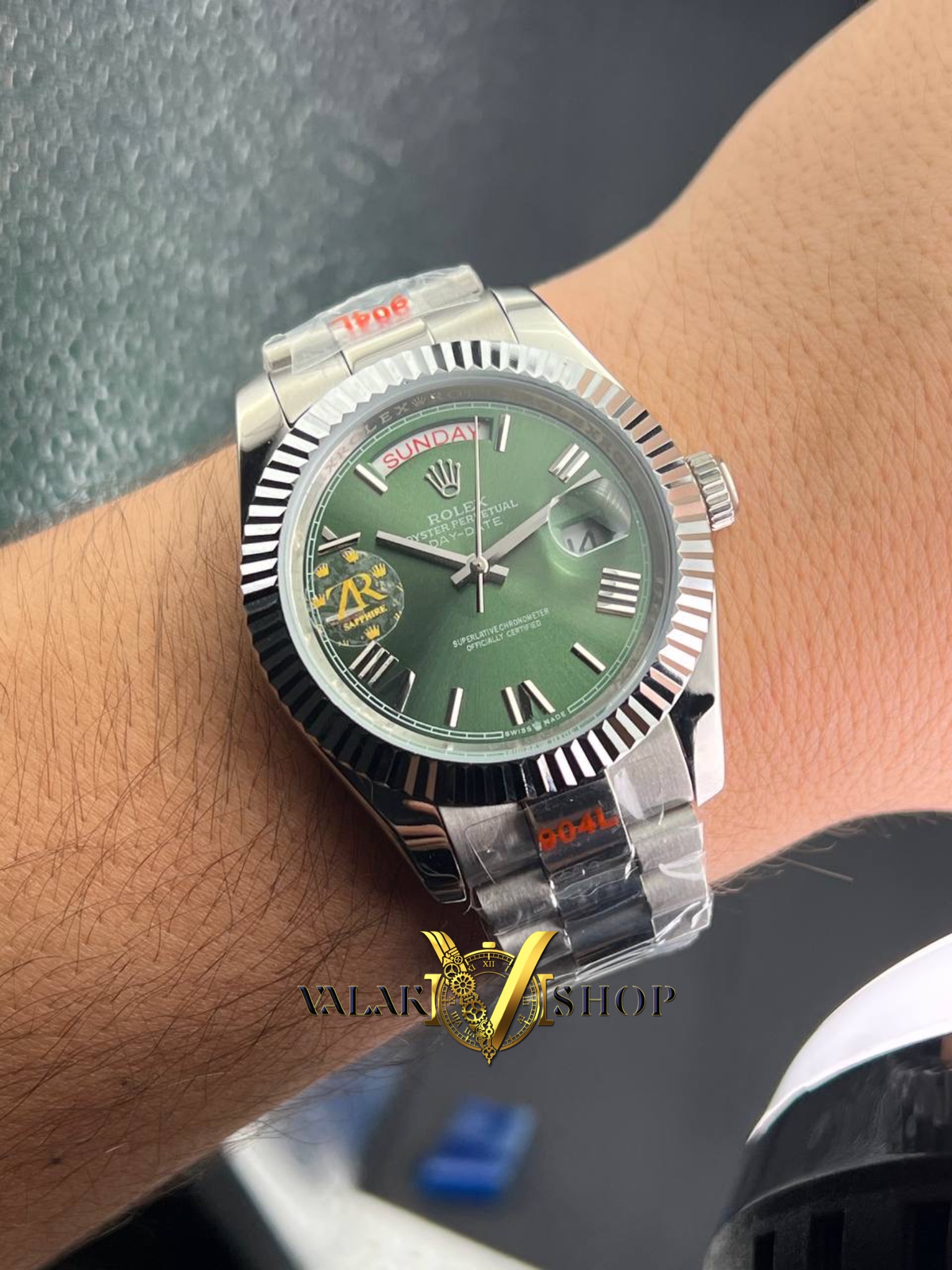 ساعت مردانه رولکس دی دیت اتوماتیک صفحه سبز Rolex Day Date - Image 4