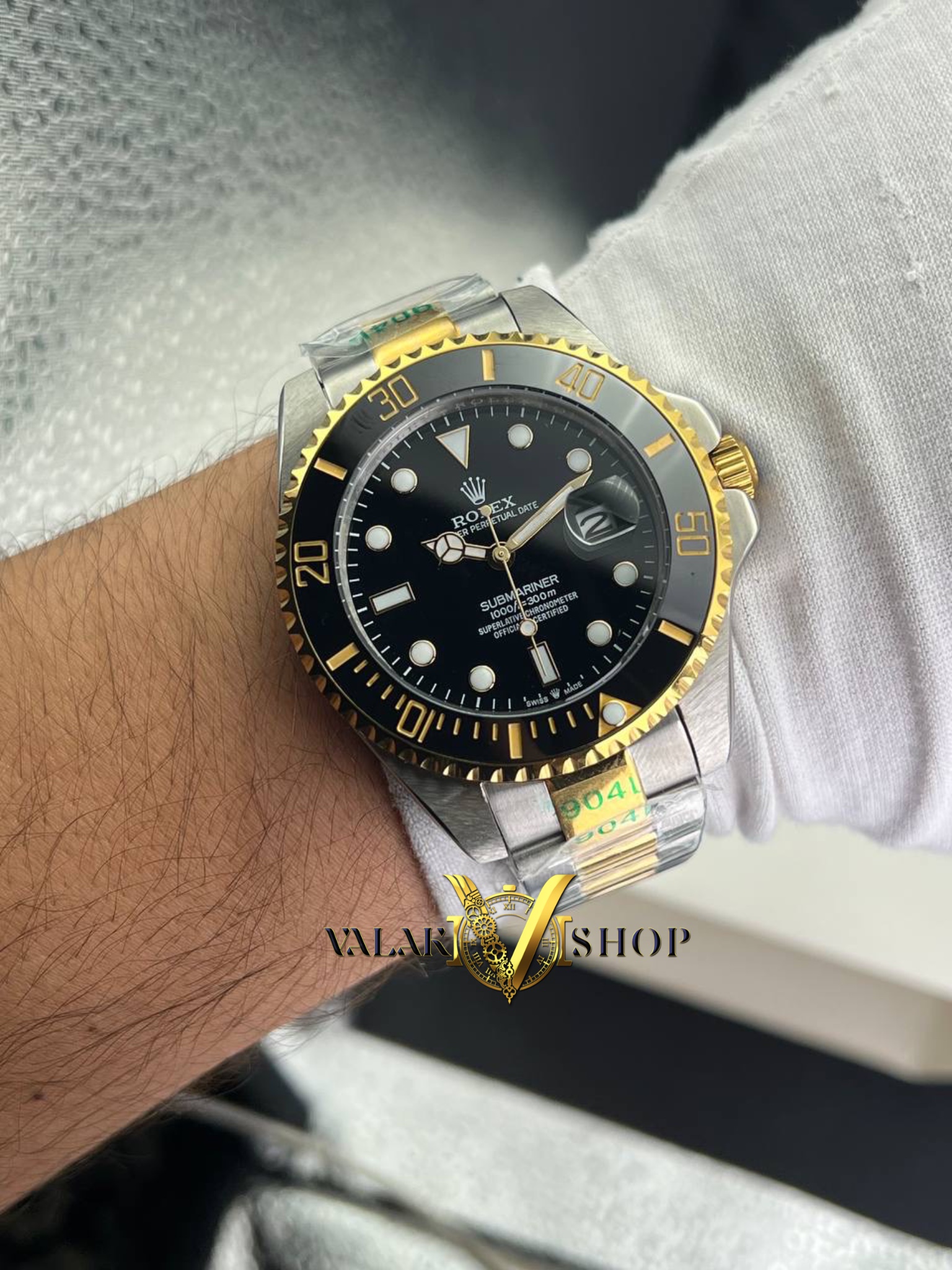 ساعت مردانه رولکس ساب مارینر دو رنگ طلایی Rolex Submariner - Image 3