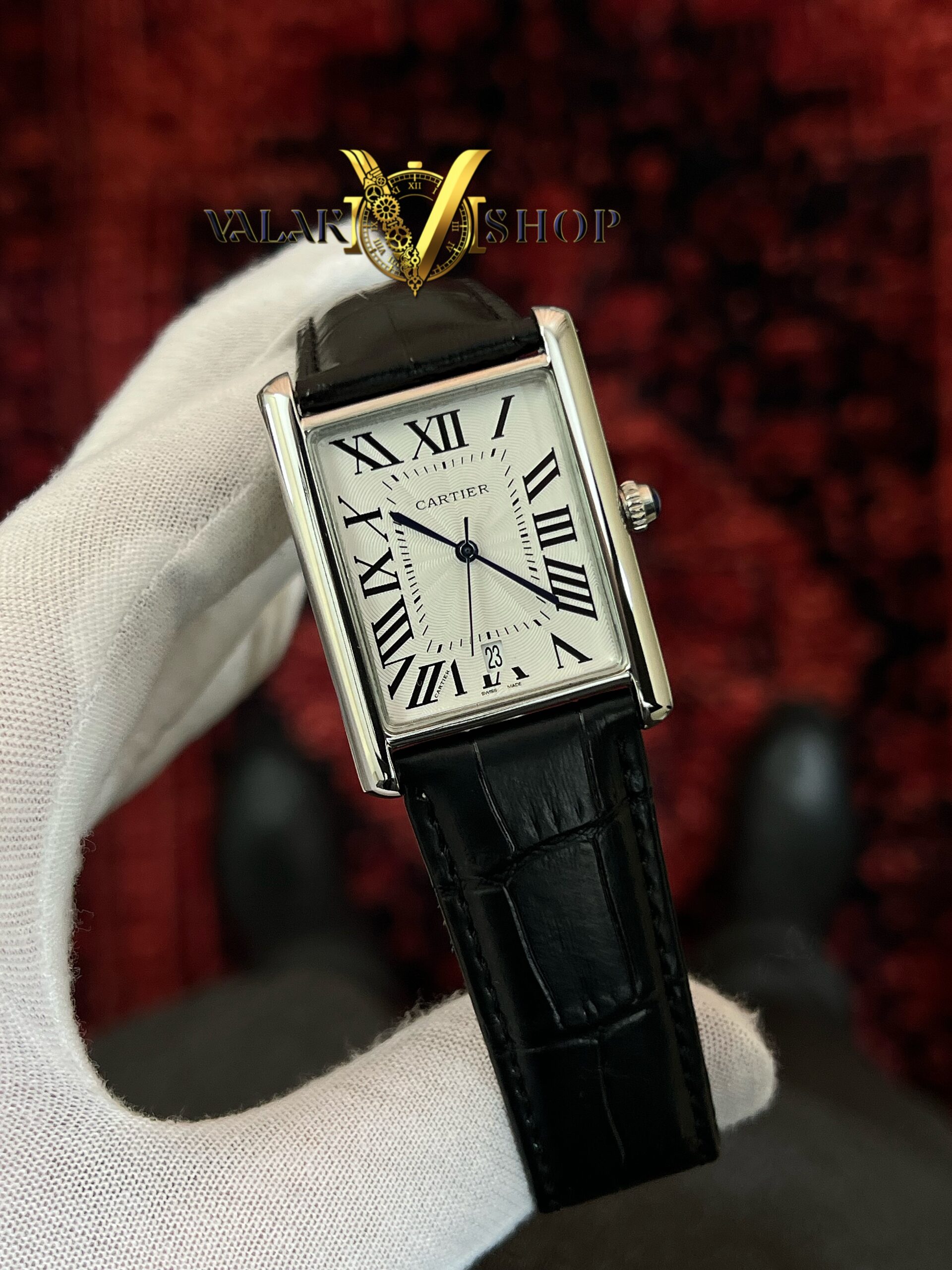 ساعت مردانه کارتیه تانک مشکی Cartier Tank - Image 3