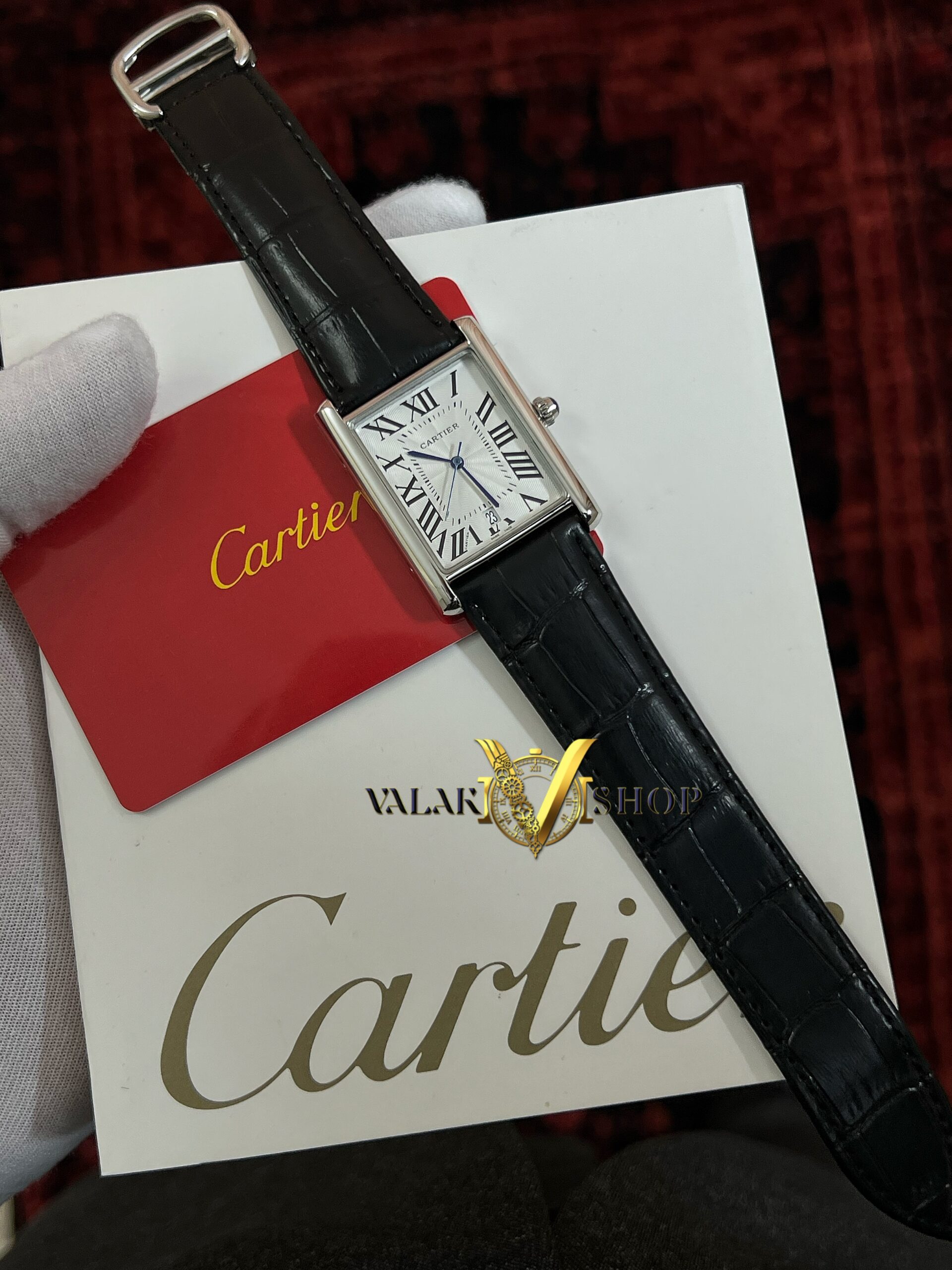 ساعت مردانه کارتیه تانک مشکی Cartier Tank - Image 4