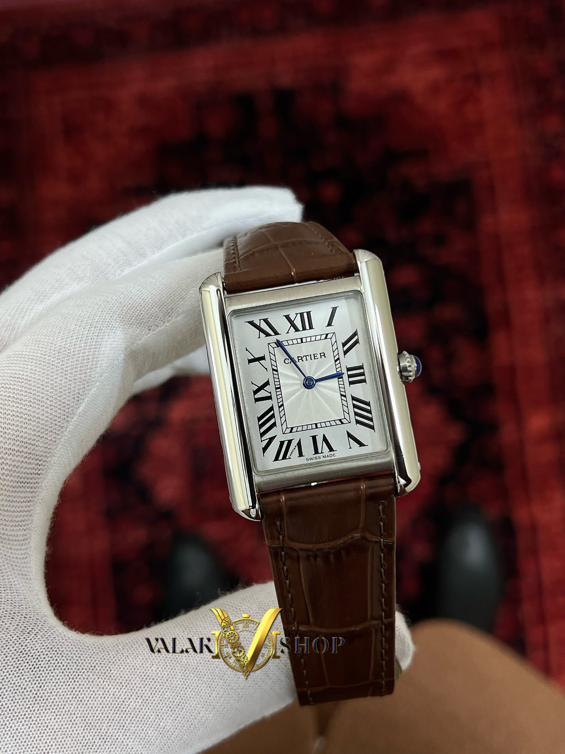 ساعت مردانه کارتیه تانک قهوه ای Cartier Tank - Image 2