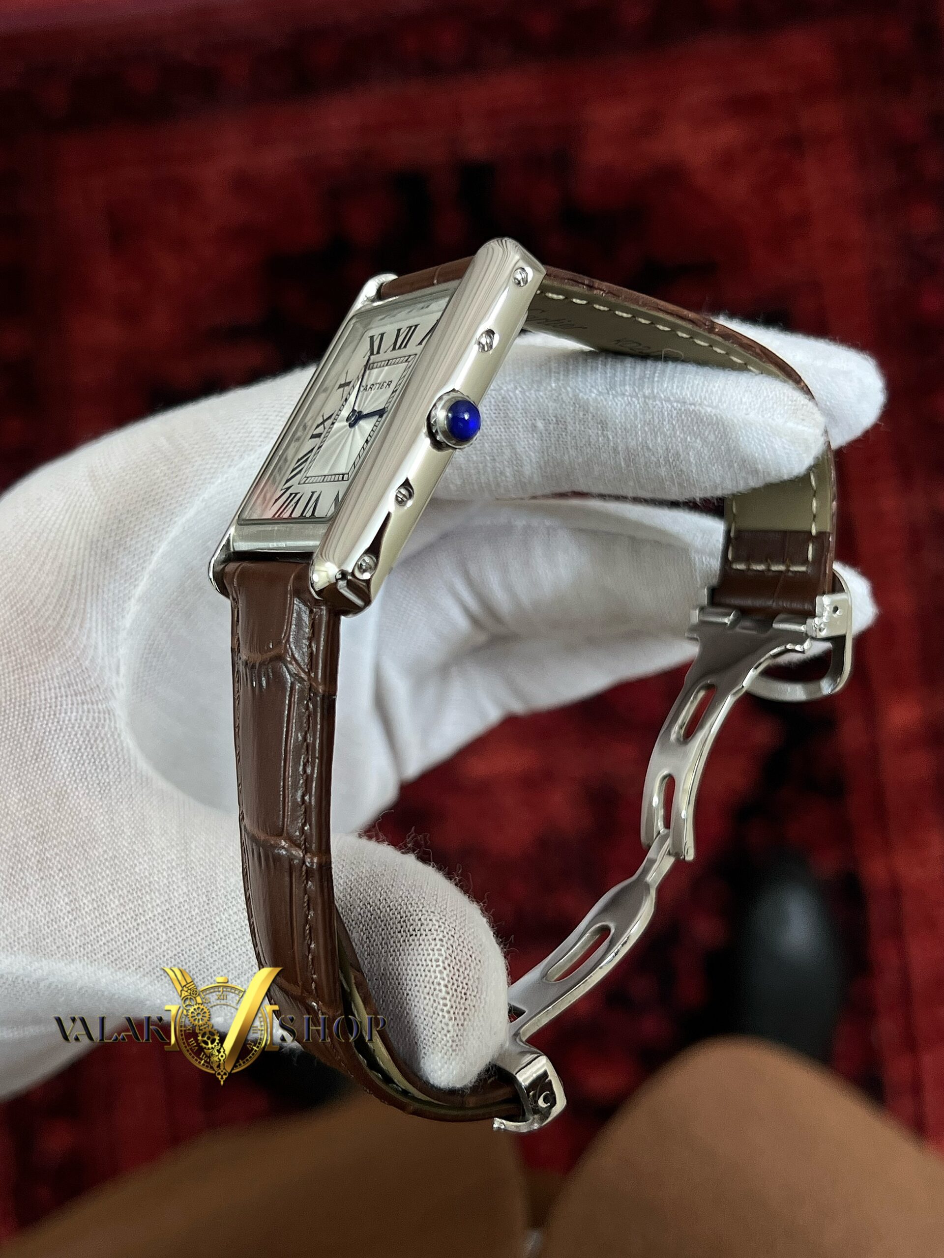 ساعت مردانه کارتیه تانک قهوه ای Cartier Tank - Image 3